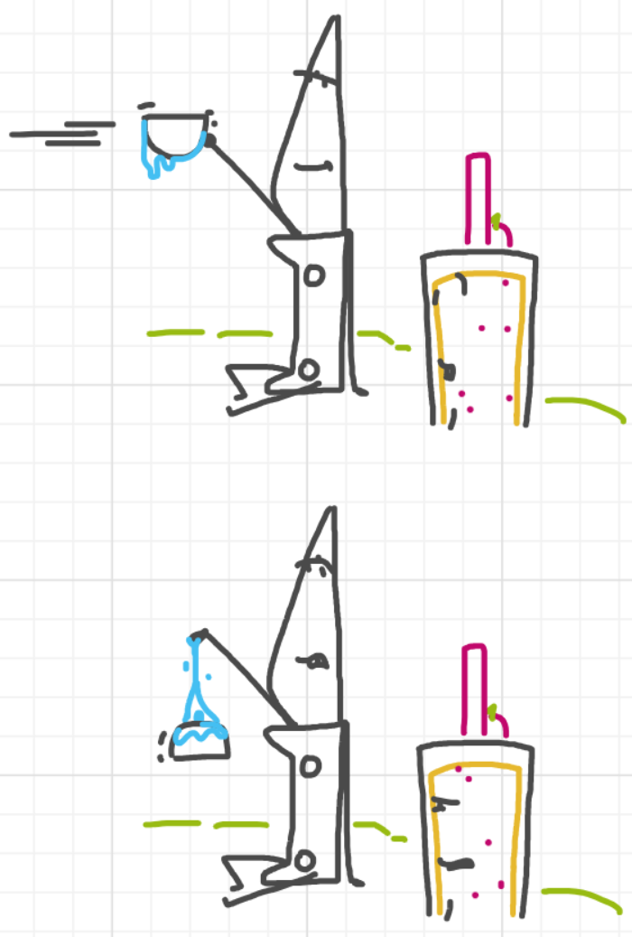 A panel from What's The Point, episode five of the Board Boards object show by Furretwalk/WalkingFurret.